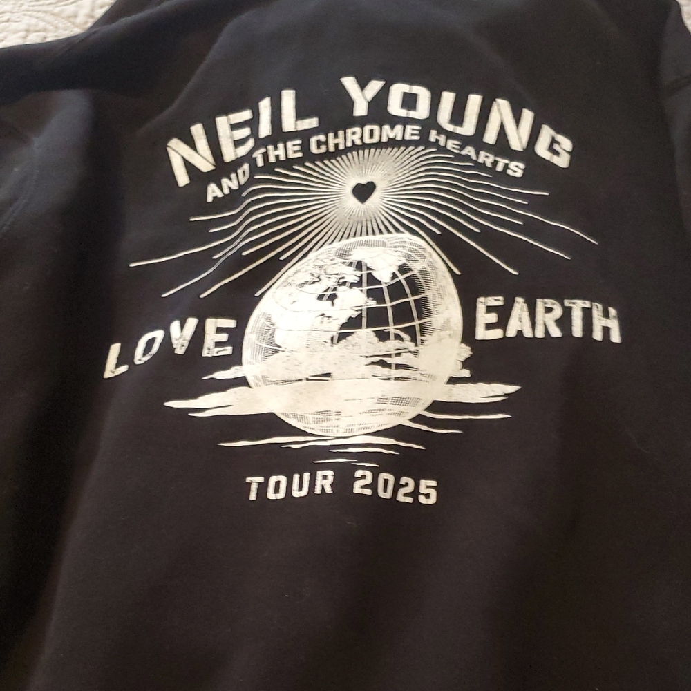 Neil Young Chrome Hearts TOUR Hoodie Size XL